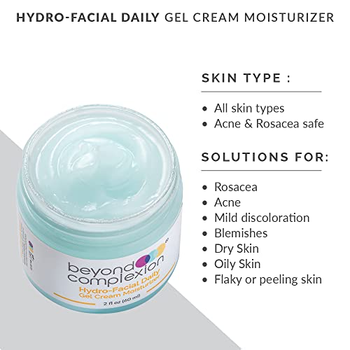 Hydro-Facial Daily Gel Cream Moisturizer - Non-Greasy Moisturizer Restores Natural Moisture Barrier by Reducing Water Loss (2 fl oz. 60ml)