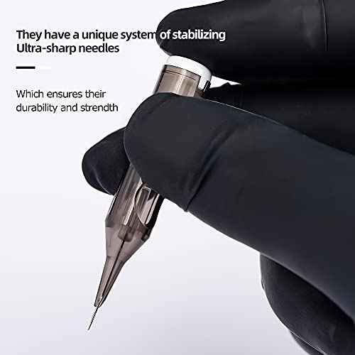 Xnet U-REX Cartridges #12 Standard 13RM Disposable Tattoo Needles 13 Curved Magnum Medium Taper 1213RM 20Pcs Supply for Rotary Tattoo Pen Machine Gun
