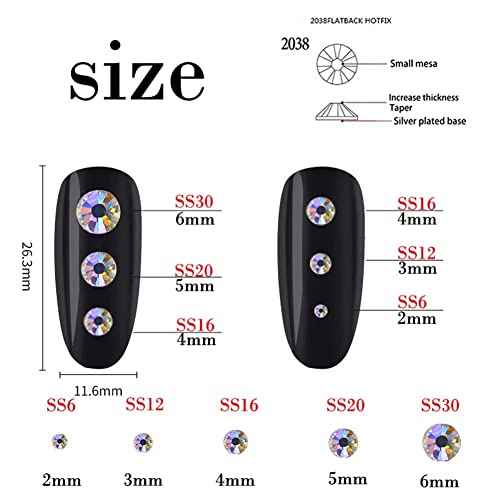 3000 Pieces SS12 3mm Flatback Rhinestones Clear Glass Round Gems Crystals for Nail Art DIY Crafts Clothes Shoes Bags £¨Dark Purple£©