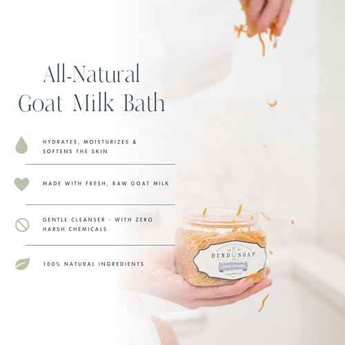 Bend Soap Company Milk Bath, 100% Natural Ingredients, Gentle Cleanser, Hydrates Moisturize and Softens The Skin, Handcrafted Goat Milk Soap, Essential Oil, 2 lbs - Unscented