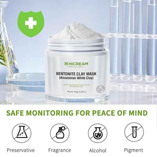 Bentonite Clay Mask, Valentines Gifts for Women Her, Deep Cleansing Facial Mask, Clay Face Mask Skin Care with Kaolin Clay and Aloe for Dull Skins Hydrating (white)