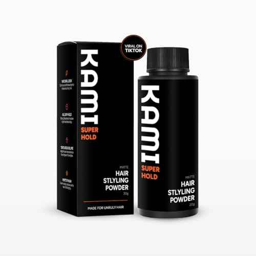 Kami Hair Texture Powder for Men - Strong Hold & Volume Powder - Texturizing Hair Product for Men¡¯s Styling, Matte Finish, All-Day Hold for Thick Hair