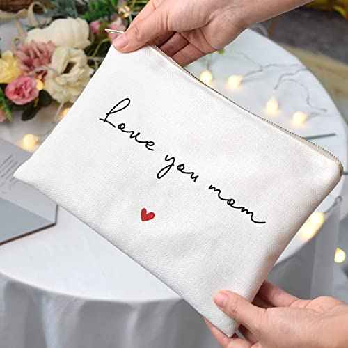 Gift for Mom, Send Love to Mom, Mom Birthday Gift, Mother's Day Gift, Present for Mothers, Cosmetic Bag to Mom, Makeup Bag Gift, Gift from Daughter Son