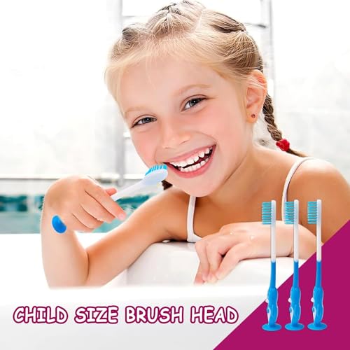 500 pcs Toddler Toothbrush Kids Toothbrush Individually Wrapped Toothbrushes for Age 2+ Children Toothbrush Set Soft Bristles Boys Girls Colorful Toothbrush with Suction Cup