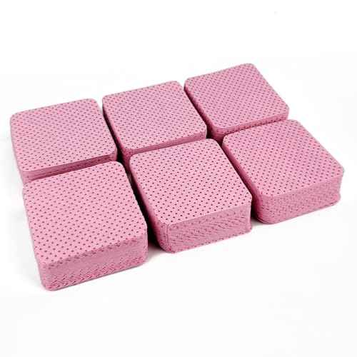 150 Pcs Lint Free Nail Wipes, Non-Woven Nail Polish Remover Pads Nail Polish Wipes for Nail Polish Removal Eyelash Extensions DIY Nail Art Supplies (Pink)