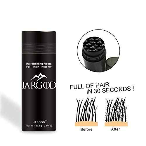 Hair Fibers for Instant Volume and Thicker Fuller Hair Hair Building Fiber for thinning Hair & Bald Spots Conceals Hair Loss in Seconds - Hair Powder for Women & Men (Dark Brown)