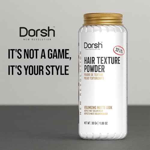 Dorsh Hair Texture Powder - Volumizing & Texture Powder for men All Hair Types with Volumizing Matte Look, Non-Sticky and Smells Great
