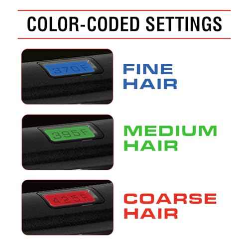 CHI G2 Digital Flat Iron, Straightening Hairstyling Iron For Smooth, Silky Hair, Titanium Infused Ceramic 1" Plates