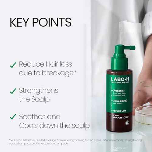 Scalp Strengthening Spray for Hair Growth & Anti-Loss | Vegan Tonic Serum, Instant Cooling & Soothing with Rosemary and Peppermint Oil, Sulfate Free, Korean, 3.38 Fl oz.
