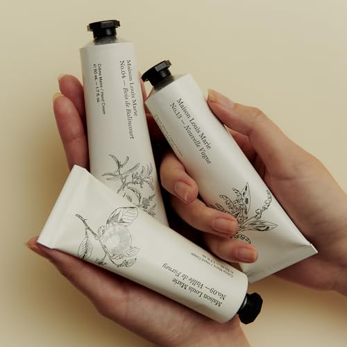 Maison Louis Marie - Hand Cream Trio Set with No.04 Bois de Balincourt, No.09 Vall?e de Farney + No.13 Nouvelle Vague | Luxury Clean Beauty + Non-Toxic Fragrance (3 x 50ml | 1.7 fl oz)