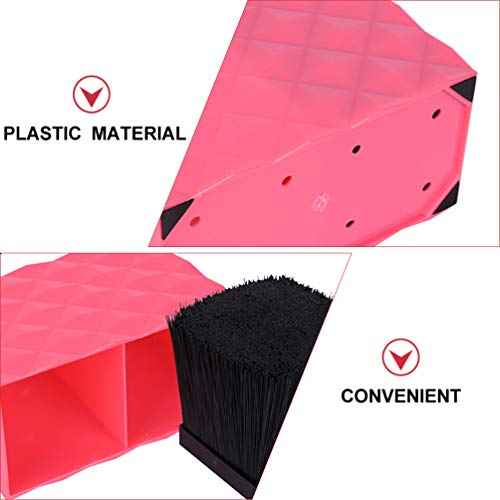 Uonlytech Barber scissors Holder Professional Hair Shears Holder Combs Organizer Hairdresser Scissor Storage Box for Hairdresser Pink