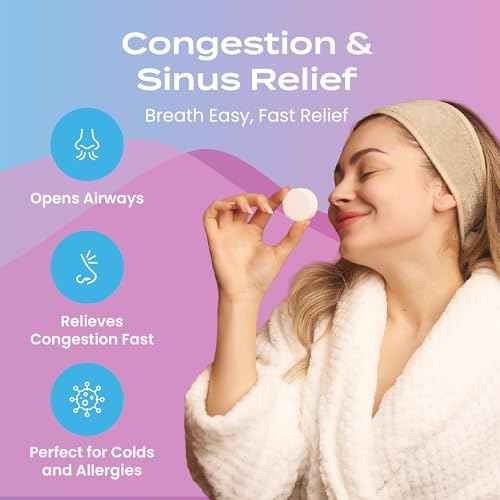 Body Restore Shower Steamers Aromatherapy 6 Pack - Boo Basket Stuffers for Women, Christmas Stocking Stuffers, Birthday Gifts, White Elephant, Relaxation, Self Care, Spa Shower Bombs - Bloom