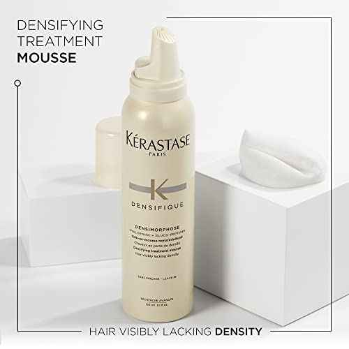 KERASTASE Densifique Mousse - Leave In Thickening Mousse, Adds Volume and Shine to Thinning Hair Types, With Hyaluronic Acid