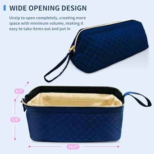 Hair Tools Travel Bag for Shark Flexstyle, Portable Shark Hair Dryer Case, Waterproof Dustproof Shockproof Flat Curling Iron Travel Organizer, Blue