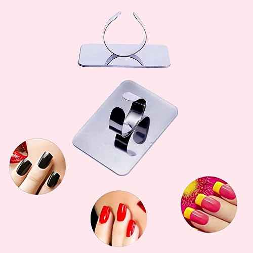 Makeup Mixing Palette, KissDate Makeup Spatula Palette with Foundation Spatula, Stainless Steel Makeup Palette Mixing Tray Nail Art Foundation