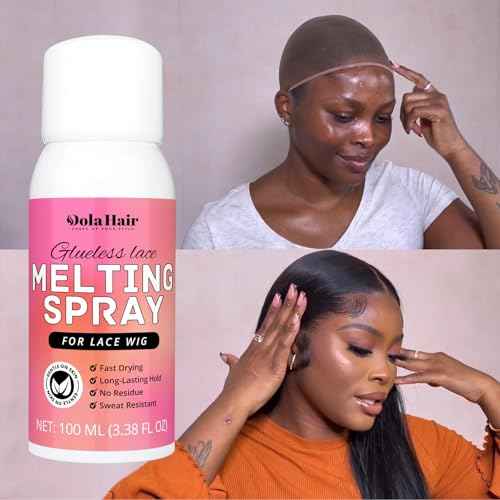 Dolahair Wig Glue Spray for Front Lace Wig Lace Melting Spray for Wigs Melting Spray Lace Bond Spray Lace Glue Kit Wig Install Kit