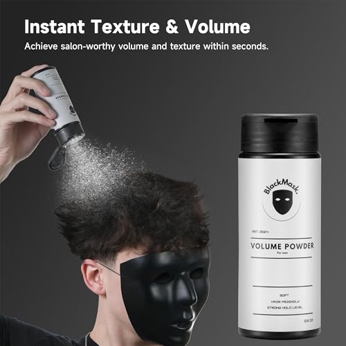 Texture Powder for Men, Easy to Apply - Instantly Adds Texture & Volume, All-Natural Ingredients, Strong Hold, Hair Powder for Men