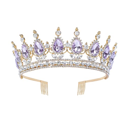 Tiara Crown for Women Crystal Queen Crowns Princess Tiaras with Comb Royal Crown for Wedding, Christmas, Halloween, Birthda, party, Prom, Anniversaries