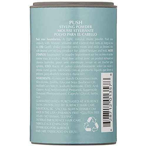 SURFACE Hair Push Styling Powder - Lift Roots, Add Texture With A Natural Matte Finish, 0.35 Oz.