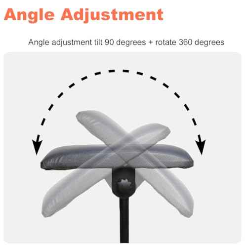 Tattoo Armrest With Tray, Tattoo Arm Rest Foldable Tattoo Tripod Black Leather Pad Height Adjustable and Tilt for Tattoo Artist (Orange)
