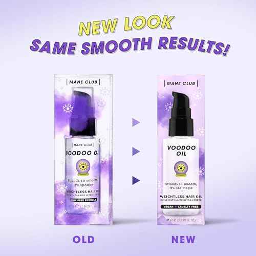 MANE CLUB Voodoo Oil Weightless Hair Oil, cruelty free, vegan, no sulfates or parabens, 1.6 Ounce