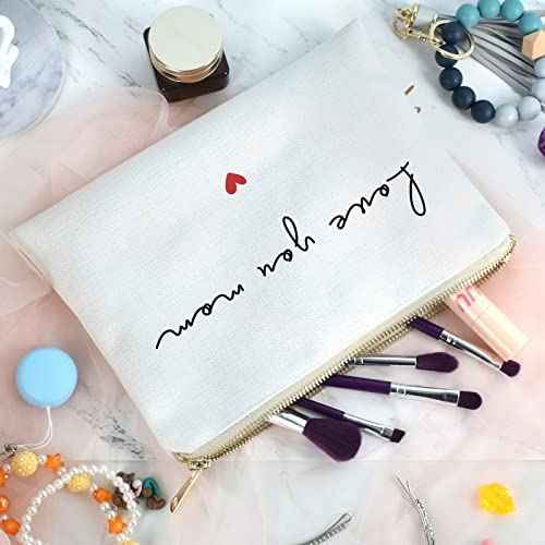 Gift for Mom, Send Love to Mom, Mom Birthday Gift, Mother's Day Gift, Present for Mothers, Cosmetic Bag to Mom, Makeup Bag Gift, Gift from Daughter Son
