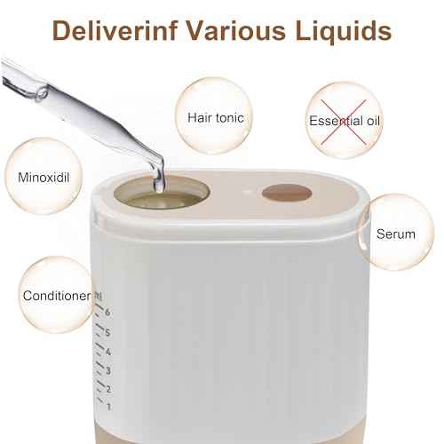 2 in 1 Electric Hair Oil Applicator,Scalp MassagerScalp Brush, Oiling Applicator for Growth Fluid Essential Oil Serum Treatment Medicine