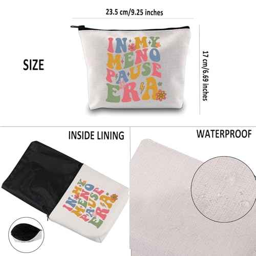 G2TUP Funny Menopause Gift My Menopause Era Makeup Bag Hormone Therapy Cosmetic Bag Hot Flashes Gift (Menopause Era MB)