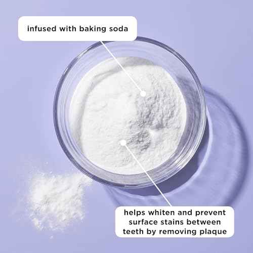 REACH POP Whitening Dental Floss, Peppermint, Baking Soda Infused, Teeth Whitening, Plaque Remover for Teeth, Shred Resistant, Vegan Wax, Cruelty Free, Oral Care, PFAS Free, 1 Pack, 54.6 yd