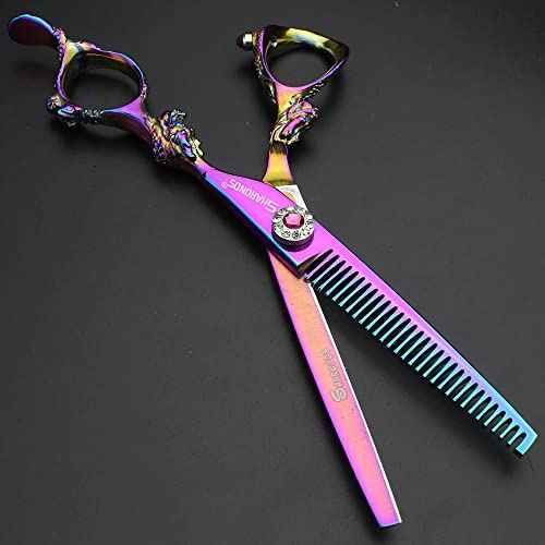 6" Professional Hairdressing Scissors Set, Hair Clipper/Household Stainless Steel Hair Clipper (6" Color Set)