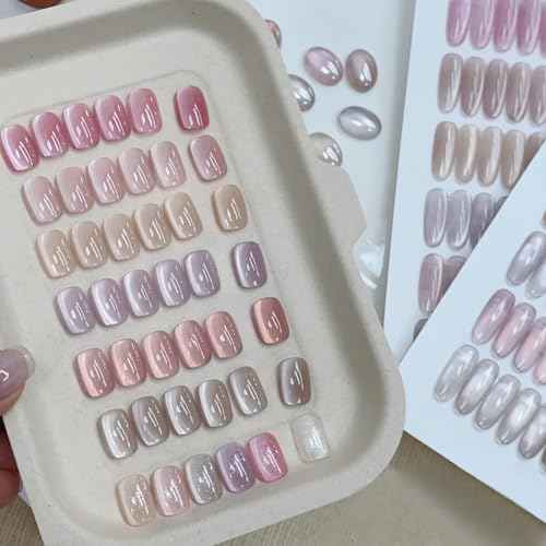 ADHERE Cat Eye Gel Nail Polish Set, Holographic Glitter 7 Colors with Magnet Stick and Brush Gel Polish Soak Off Led Gel Polish Kit Nail Art Gel Manicure Salon DIY Gifts