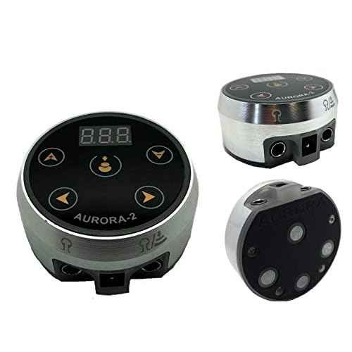 DGT New 2 Gen. Aurora II Dual Machines Tattoo Power Supply (Silver)