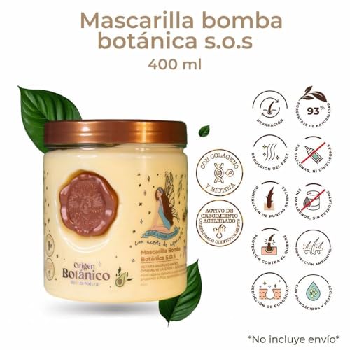 Kit Capilar Origen Bot?nico ? Masajeador capilar + Shampoo de Cebolla + Acondicionador de Aguacate + Bomba Capilar ? Fortalece, Nutre y Estimula ? 4 Piezas