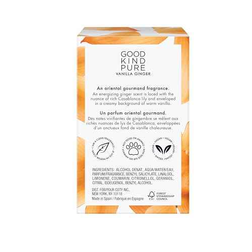 Vanilla Ginger Body Mist Spray - Energizing, Gourmand Fragrance - A blend of Casablanca Lily & Warm Vanilla - Clean, Vegan, & Long-Lasting Formula - 8.4 Fl Oz