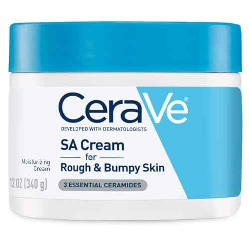CeraVe Moisturizing Cream with Salicylic Acid, Exfoliating Body Cream with Lactic & Hyaluronic Acid, Niacinamide, and Ceramides, Fragrance Free & Allergy Tested, 12 Ounce