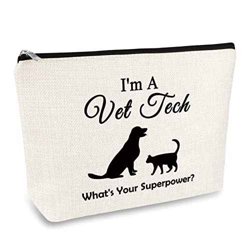 Vet Tech Gift Makeup Bag Veterinarian Appreciation Gift Thank You Gift for Veterinarian Cosmetic Bag Veterinary Student Graduation Gift Christmas Thanksgiving Birthday Gifts for Veterinarian Vet Tech
