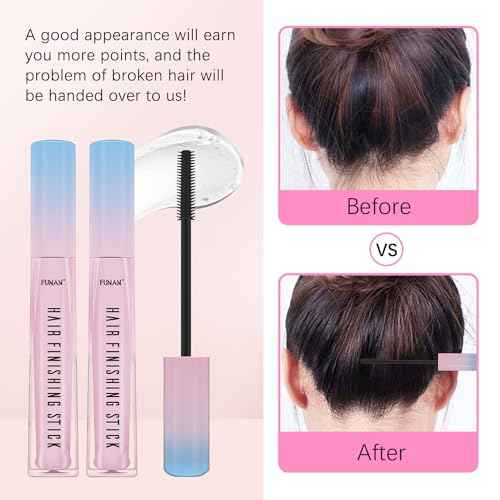 Hair Wax Stick Set (3 Pcs) - Edge Control, Styling Stick for Baby Hair and Wigs, Frizz-Fixing for Slick Finish