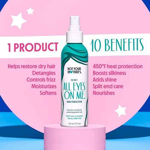 Not Your Mother's All Eyes On Me 10-in-1 Hair Perfector & 3-in-1 Wax Stick & Styling Cream (3-Pack) - Protectant & Styling Products for All Hair Types