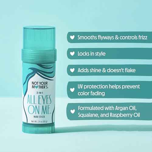 Not Your Mother's All Eyes On Me 10-in-1 Hair Perfector & 3-in-1 Wax Stick & Styling Cream (3-Pack) - Protectant & Styling Products for All Hair Types