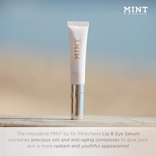 MINT Lip & Eye Serum (15 ml) ? Anti-Aging Treatment with Aloe Vera, Betaine & Vitamin E ? for a youthful appearance - 96% Natural Ingredients ? Vegan
