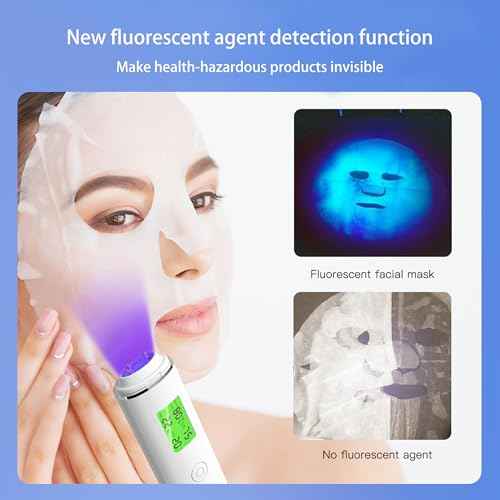 Facial Moisture Tester,Skin Hydration Tester Analyzer Machine Professional, Digital Skin Oil Sensor, Skin Analyzer Tester Water Oil Monitor LCD Display Monitoring Meter for Face and Body