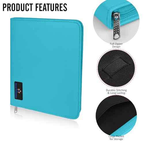 Case Holds 10 Grooming or Beauty Shears (TURQUOISE)