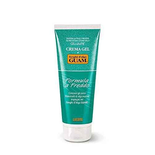 Guam Cooling Anti Cellulite Cream for Thighs and Legs, Natural Cellulite Treatment with Menthol and Seaweed, Best After Body Wrap, Skin Firming Cream Gel, 8.4 OZ