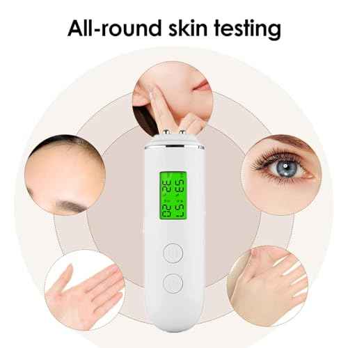 Hydration Monitor,Corneometer Skin Hydration Meter,Skin Analysis Machine Professional,Multifunctional Hydration Test and Tracking Device for Skincare with LCD,Skin Hydration Tester