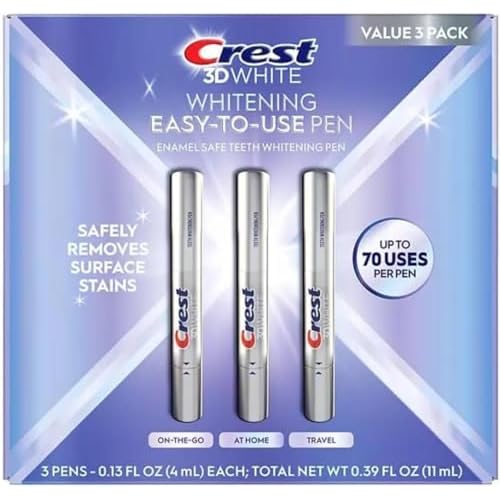 Crest 3DWhite Enamel Safe Teeth Whitening Pens, 0.13 fl. oz., 3 pk.