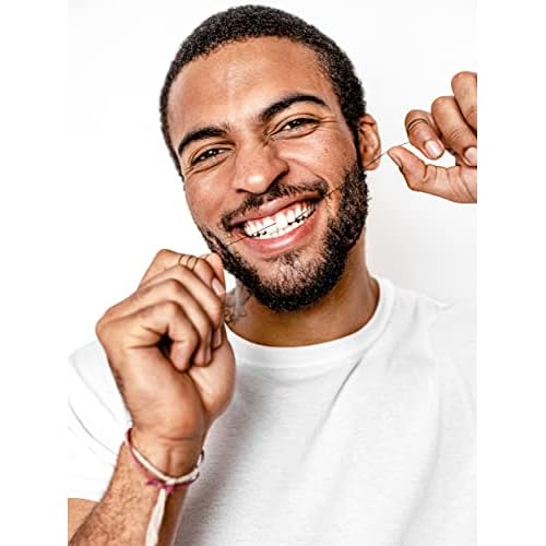 Terra & Co. Brilliant Black Teeth Whitening Kit for Healthy Teeth and Gums | Oil Pulling, Bamboo Charcoal Dental Floss, and Charcoal Tooth Paste | Vegan and Cruelty-Free