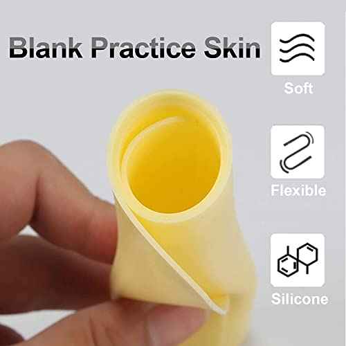 Blank Tattoo Skin Practice - Beoncall 20pcs Double Sides Silicone Practice Pads Practice Skin Fake Skin Tattoo Supplies Microblading Skin