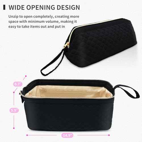 Hair Tools Travel Bag for Shark Flexstyle, Portable Shark Hair Dryer Case, Waterproof Dustproof Shockproof Flat Curling Iron Travel Organizer, Black