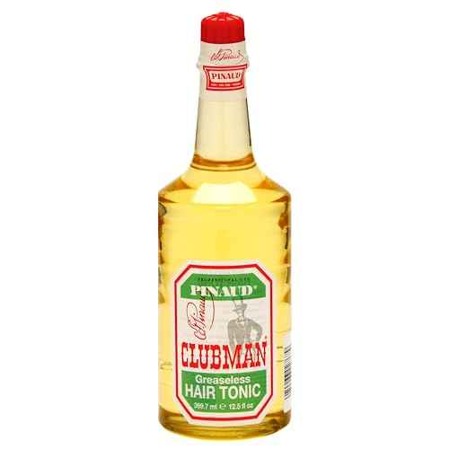 Clubman Pinaud Hair Tonic for Men ? Classic Greaseless Hair Tonic for Hair Growth, Strengthening Scalp Treatment, 12.5 fl oz