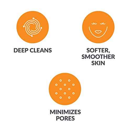 Clarisonic Deep Pore Facial Cleansing Brush Head Replacement | Compatible with Mia 1, Mia 2, Mia Fit, Alpha Fit, Smart Profile Uplift and Alpha Fit X, 1 Pack